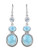 YoTreasure 1_77 Larimar Blue Topaz 925 Sterling Silver Dangle Earrings