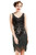 BABEYOND 1920s Flapper Dress Roaring 20s Great Gatsby Costume Dress Fringed Embellished Dress Black   Silver L