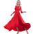 ZooBoo Prom Ballroom Dance Dress - Dancing Waltz Tango Party Latin Swing Dancewear Skirt Dress for Women Red L