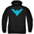 Batman DC Comics Nightwing Symbol Adult Pull-Over Hoodie Black