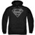 Superman DC Comics Chainmail Shield Logo Adult Pull-Over Hoodie Black
