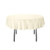 LinenTablecloth 70 In. Round Economy Polyester Tablecloth Ivory
