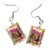 Heidi Johanna Spyri Clay Mini Book Hypoallergenic Stainless Steel Dangle Wire Hook Earrings