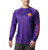 NCAA Clemson Tigers Mens Collegiate Terminal Tackle Long Sleeve Shirt X-Large CLE - Vivid PurpleSpark Orange
