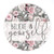 P_ Graham Dunn Believe in Yourself Grey Floral 17 x 17 MDF Wood Ornate Decorative Sign