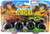 Hot Wheels 2019 Monster Trucks Demolition Doubles Spiderman vs Hulk 164