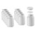 uxcell Plastic Lab Chemical Reagent Bottle 500ml16_9oz Wide Mouth Sample Sealing Liquid Storage Container 10pcs
