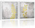 Golden Flower Leaves Wall Art Decor Modern Abstract Black and White Canvas Painting Kitchen Prints Pictures for Home Living Dining Room