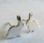 Bunny Rabbit Stud Earrings Polished Sterling Silver Handmade in USA
