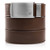 SlideBelts Mens Golf Ratchet Belt - Custom Fit - Mocha Brown with Winged Silver Buckle Vegan