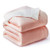 BEDSURE Sherpa Fleece Blanket Queen Size Dusty Pink Plush Blanket Fuzzy Soft Blanket Microfiber