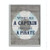 Stupell Industries Work Captain Play Like a Pirate Lifesaver Plank Look Grey Framed Wall Art 16 x 20 Design by Artist Daphne Polselli