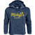 Elite Fan Shop Michigan Wolverines Womens Crop Hoodie Sweatshirt Vintage - Medium - Navy