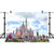 7X5ft Backdrop Fairy Tale Castle Photography Background Kids Theme Birthday Party Decoration Banner Photo Shooting Props GEPH018 PHMOJEN