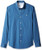 Original Penguin Mens Long Sleeve Core Poplin Button Down Shirt with Stretch Dark Denim M