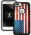 Corpcase - Hybrid Case for iPhone 7 Plus / iPhone 8 Plus  - Grunge USA Flag Distressed / Unique Case With Great Protection