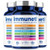 Immuneti - Advanced Immune Defense 6-in-1 Powerful Blend of Vitamin C Vitamin D3 Zinc Elderberries Garlic Bulb Echinacea - 3 Pack - Supports Overall Health