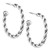 American West Sterling Silver Twisted Rope Hoop Earrings