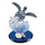 Glass Baron Sea Turtle with Blue Coral Figurine