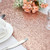 PartyDelight Sequin Table Runner, Rose Gold, 12"x120"