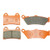 Lefossi Front Rear Carbon Fiber Brake Pads Brakes for Victory Vegas 03-07 Vegas 8-Ball 05-07 Vegas Jackpot 06-07 FA244F FA209R