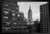 Empire State Building New York City NYC Black and White Photo Black Wood Framed Art Poster 20x14 inch