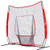 ZELUS 7 x 7 Baseball and Softball Practice Net Portable Hitting Batting Training Net with Carry Bag and Bow Frame