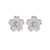 925 Sterling Silver Diamond Stud Earrings Flower stud earrings Earring for women Hypoallergenic earrings