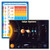 2 Pack - Solar System Poster for Kids  and  Fractions Decimals and Percentages Math Chart Laminated 18 x 24