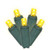 Vickerman 50 Light Wide Angle Yellow Twinkle LED light set on Green Wire