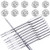 Sewing Machine Needles 50 Count Universal Regular Point for Singer Brother Janome Varmax Size HAX1 659 7511 9014 10016 11018