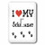 3dRose lsp-183657-1 I Love My - Schnauzer - Single Toggle Switch