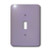 3dRose lsp-163545-1 Image of Violet Gray Solid Hue Single Toggle Switch