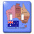 3dRose lsp-79411-2 The map and flag of the Commonwealth of Australia with states and territories marked Double Toggle Switch