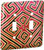 3dRose lsp-86905-2 Panama San Blas Islands Kuna Indian Mola Sa15 Cmi0359 Cindy Miller Hopkins Double Toggle Switch