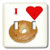 3dRose lsp-60655-2 Love Bagels Double Toggle Switch