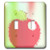 3dRose lsp-47276-2Painted Red Apple Art-Fruit-Double Toggle Switch