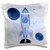 3dRose pc-111579-1 Boys Rocket Ship with Planets Design On A Light Blue Background-Pillow Case 16 by 16