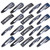 20 Pcs Black Hair Clips Women Barrettes Metal Snap Clips Hairpins Hair Accessories 2_3 Inch