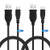 PS4 Controller Charger Charging Cable - 2 Pack 10ft Micro USB 2_0 High Speed Data Sync Cord Compatible for Playstaion 4 PS4 SlimPro Android Phones?Xbox One SX Controller