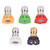 RULER 5-Pack Pressure Washer Spray Nozzle Tips Multiple Degrees 14 Quick Connection Design Up to 4000 PSI2_5 GPM