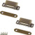 Kitchen Cabinet Magnets Closure WENJUUS 2 Pack Cabinet Magnetic Catch Strong Cupboard Door Magnets Heavy Duty 15 lbs Metal RV Drawer Latch Closet Closing Stainless Steel Shutter Hardware Closer-Bronze