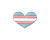 Fundraising For A Cause LGBTQ-Transgender Heart Pin 1 Pin - Retail