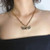 Fdesigner Gold Heart Lock Pendant Necklace Angle Wing Necklaces Jewelry Simple Love padlock Necklace Chain for Women and Girls