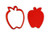 Apple Fruit Cookie Cutter - LARGE - 4 Inches