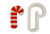 Fat Candy Cane Cookie Cutter - LARGE - 4 Inches
