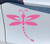 Sunset Graphics  and  Decals Dragonfly Decal Vinyl Car Bumper Sticker  Cars Trucks Vans Walls Laptop  Light Pink  5_5 inch  SGD000100B