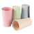 Eco-friendly Unbreakable Reusable Drinking Cup for Adult Wheat Straw Biodegradable Healthy Set 4-Multicolor Dishwasher Safe