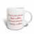3dRose mug_200839_2 I Love You More Than Coffee But Not Always Before Coffee Red Ceramic Mug, 15-Ounce