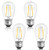Aialun 4 Pack S14 Replacement Plastic LED Bulbs 2W 2700K Warm White Waterproof Outdoor String Lights Vintage LED Filament Bulb Shatterproof E26 Screw Base Edison LED Light Bulbs